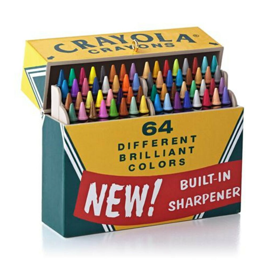 Vintage Crayola crayons with sharpener