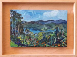 Hinze Dam from Lower Beechmont QLD [box frame]