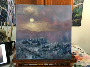 First Frost_easel