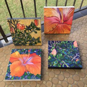 Apricot Hibiscus series