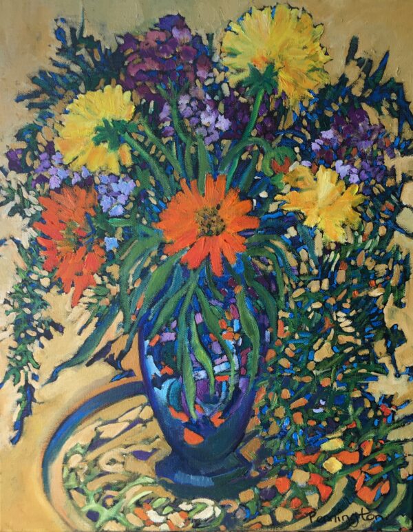 Vase of Marigolds