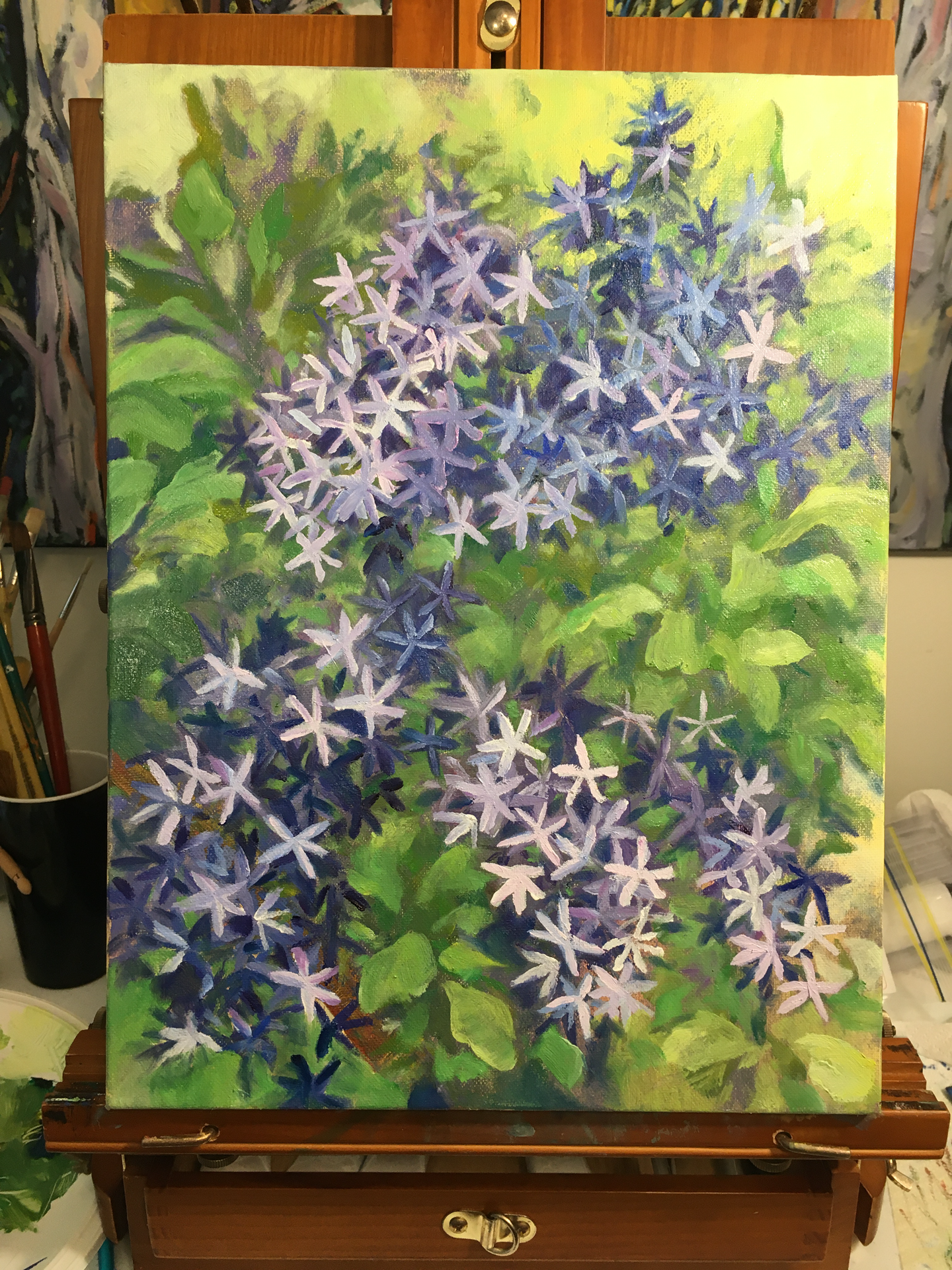 Petrea in Bloom_on easel